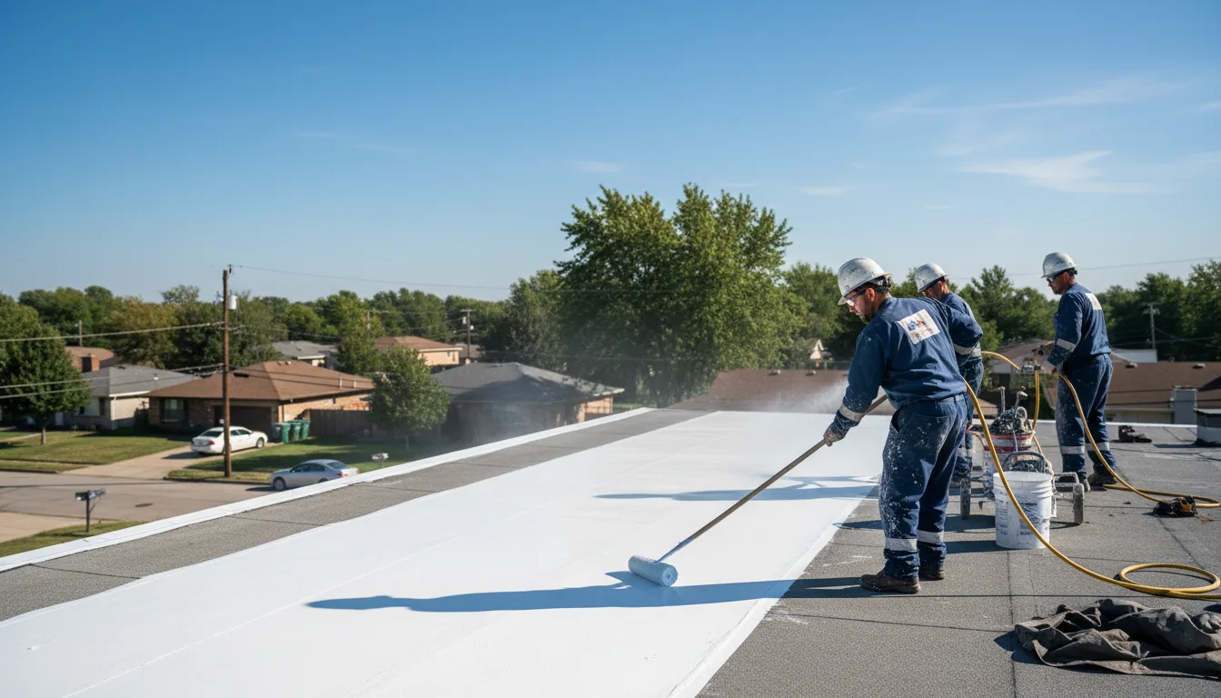 Commercial roof coating in Effort, PA near me